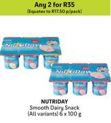Nutriday Smooth Dairy Snack (All Variants)-For Any 2 x 6 x 100g
