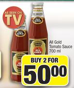 All Gold Tomato Sauce-For 2 x 700ml
