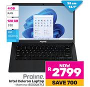 Proline 14.1"(35cm)  Intel Celeron Laptop