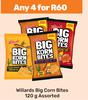 Willards Big Corn Bites Assorted-For Any 4 x 120g 