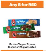 Bakers Topper Cream Biscuits Assorted-For Any 5 x 125g