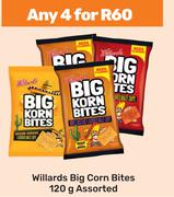 Willards Big Corn Bites Assorted-For Any 4 x 120g 