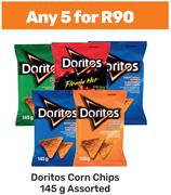 Doritos Corn Chips Assorted-For 5 x 145g