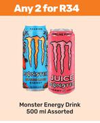 Monster Energy Drink Assorted-For 2 x 500ml