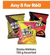Simba Nik Naks Assorted-For 5 x 135g