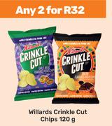 Willards Crinkle Cut Chips-For Any 2 x 120g