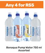 Bonaqua Pump Water Assorted-For Any 4 x 750ml