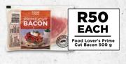 Food Lover's Prime Cut Bacon-500g Each