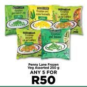 Penny Lane Frozen Veg Assorted-For 5 x 250g