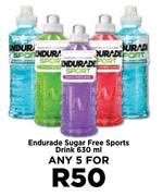 Endurade Sugar Free Sports Drink-For Any 5 x 630ml