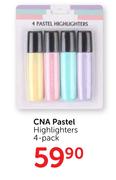 CNA Pastel Highlighters 4-Pack