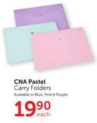 CNA Pastel Carry Folders-Each