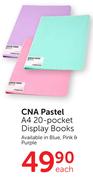 CNA Pastel A4 20-Pocket Display Books-Each