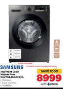 Samsung 7Kg Front Loader Washer Inox WW70T4040CXFA