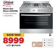 Univa 90cm Gas Stove UG019SI