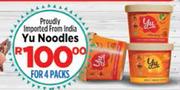 Yu Noodles (Proudly Imported From India)-For 4 Packs