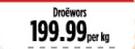 Droewors-Per kg