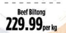 Beef Biltong-Per kg