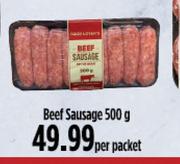 Beef Sausages-500g Per Packet 