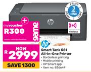 HP Smart Tank 581 All In One Printer