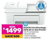 HP Deskjet Ink Advantage 4276 All In One Printer