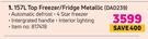 Defy 157L Top Freezer/Fridge Metallic DAD239