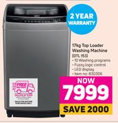 Defy 17Kg Top Loader Washing Machine DTL 153