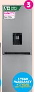Defy 226L Combi Fridge Satin Metallic DAC449