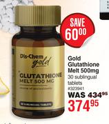 Dis-Chem Gold Glutathione Melt 500mg 30 Sublingual Tablets