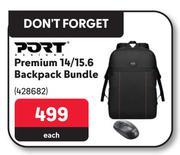 Port Premium 14/15.6 Backpack Bundle