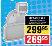 Infrared LED Security Sensor (White/ Black) 20W