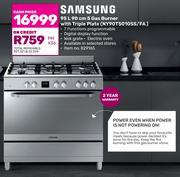 Samsung 95L 90cm 5 Gas Burner With Triple Plate NY90T5010SS/FA