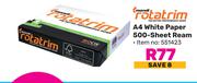 Mondi Rotatrim A4 White Paper 500 Sheet Ream