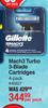 Gillette Mach3 Turbo 3-Blade Cartridges (4-Pack)-Per Pack