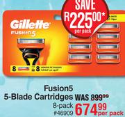 Gillette Fusion 5 5-Blade Cartridges (8-Pack)-Per Pack