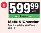 Moet & Chandon Brut Imperial Or Gift Pack-750ml