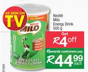 Nestle Milo Energy Drink-500g Each