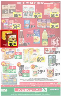 KWIKSPAR EASTERN CAPE : My Kwikspar (22 June - 4 July 2021) Valid in Abbotsford, Beacon Isle, Beetlestone, Burt Drive, Butterworth, page 4