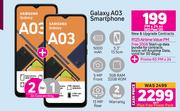 2 x Samsung Galaxy A03 Smartphone-On Red Flexi 125 + On Promo 65