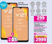 2 x Vivo Y21 4G Smartphone-On 1GB Red Top Up Core More Data + On Promo 65