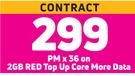 2 x Samsung Galaxy A13 4G Smartphone-On 2GB Red Top Up Core More Data + On Promo 70