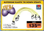 Autogear 3 Piece Elastic Tie Down Straps IS6PC