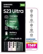 Samsung Galaxy S23 Ultra 5G Smartphone-On 2.4GB Red Core More Data
