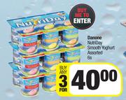 Danone Nutriday Smooth Yoghurt Assorted-For Any 3 x 6's Pack