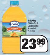 Crickley 100% Fruit Juice Blend Assorted-1.5Ltr Each