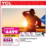 TCL 43" (109cm) QLED Smart Google TV 43S5K