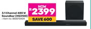 Hisense 3.1 Channel 480W Soundbar HS3100