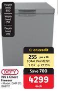 Defy 195Ltr Chest Freezer 368117-Each
