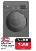 Defy Steam Cure Front Loader Washing Machine 410791-9kg Each