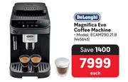 DeLonghi Magnifica Evo Coffee Machine 445643-Each